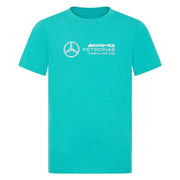 Mercedes AMG Petronas Kid's Large Logo T-shirt | Real Teal | 2024