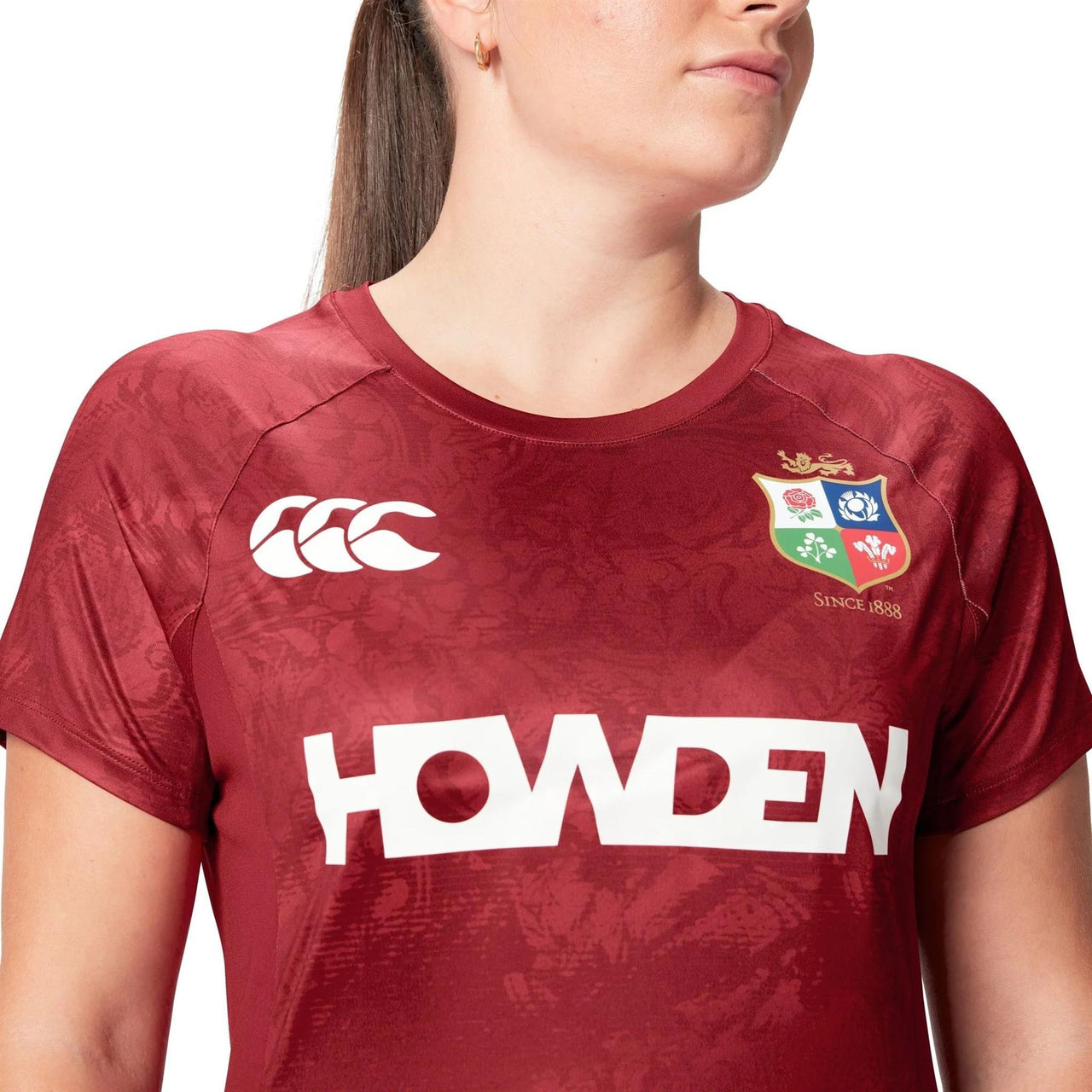 Canterbury British & Irish Lions Rugby Womens Superlight T-Shirt | Red Dahlia | 2025