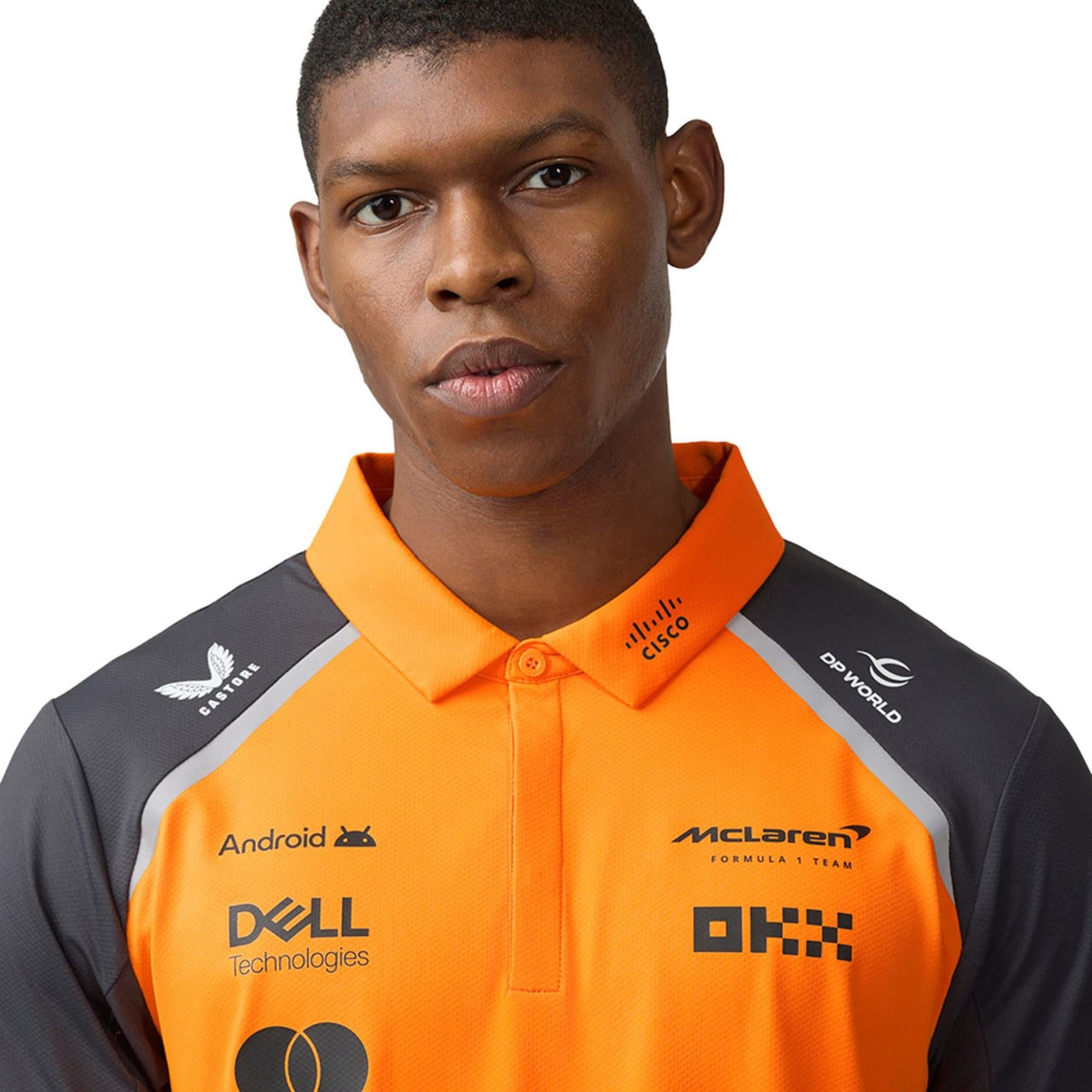 McLaren F1 Men's Replica Team Polo Shirt | Papaya | 2025