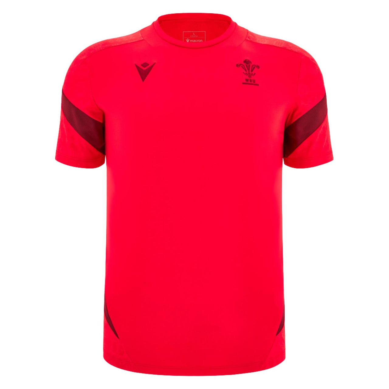 Macron Wales Rugby Mens Training T-Shirt | Red | 2025/26