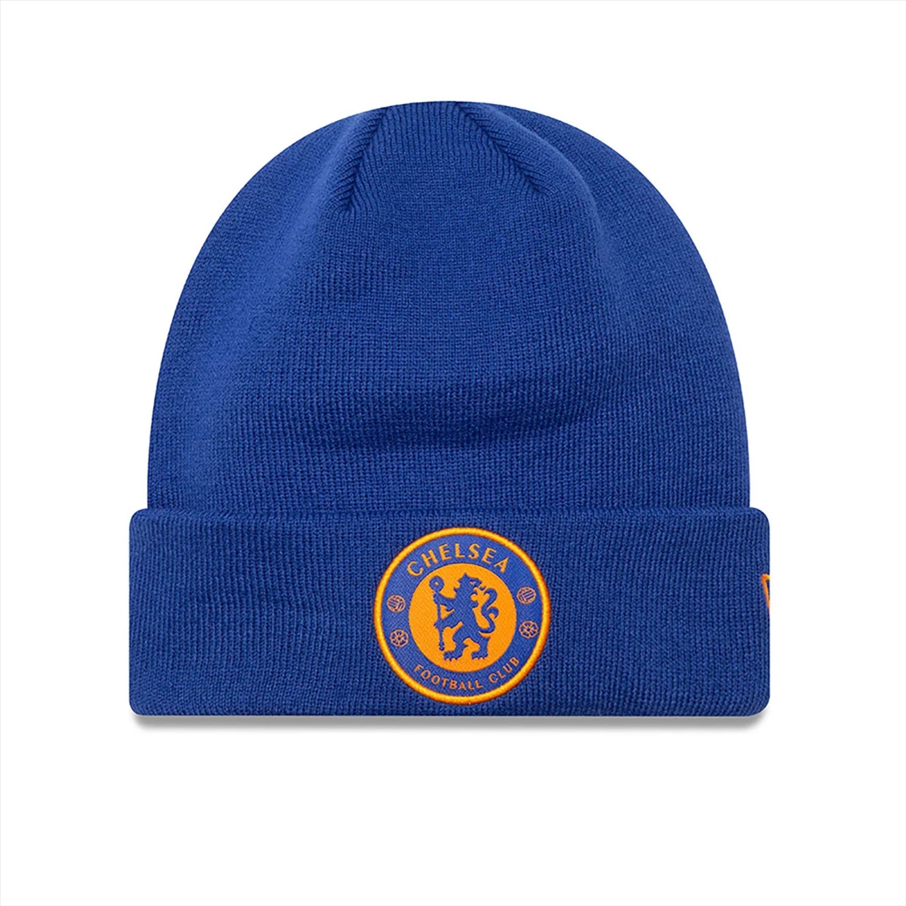 Chelsea FC New Era Seasonal Cuff Beanie Hat | Blue/Cool Orange