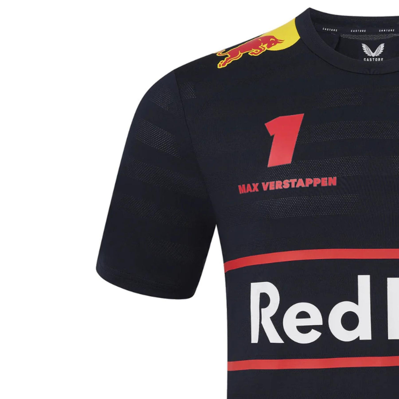 Oracle Red Bull Racing F1 Men's Max Verstappen Driver T-Shirt right sleeve
