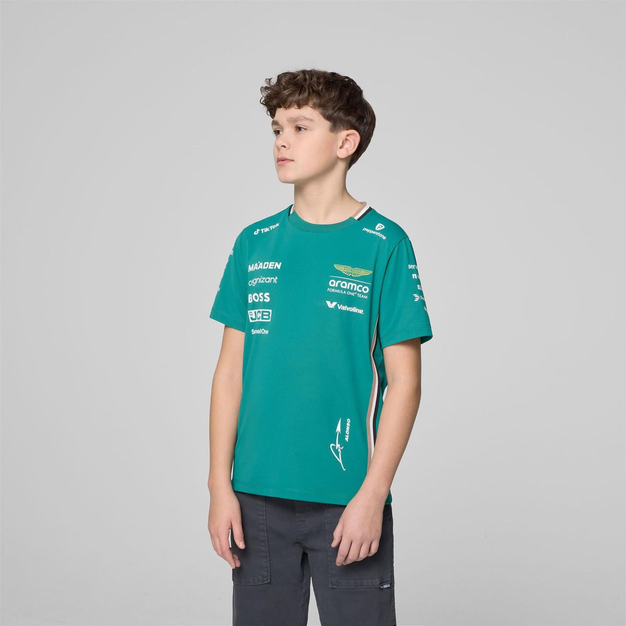 Aston Martin F1 Fernando Alonso Kid's Driver T-Shirt | 2025