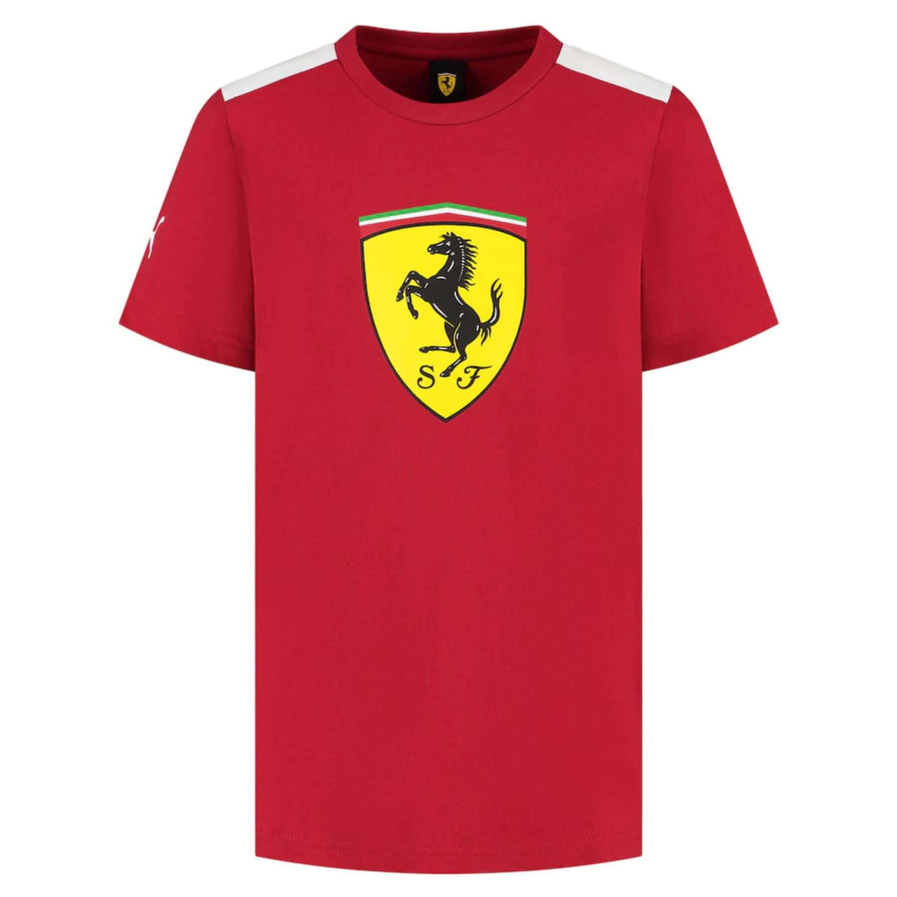 Scuderia Ferrari F1 Puma Mens Large Shield T-Shirt Front