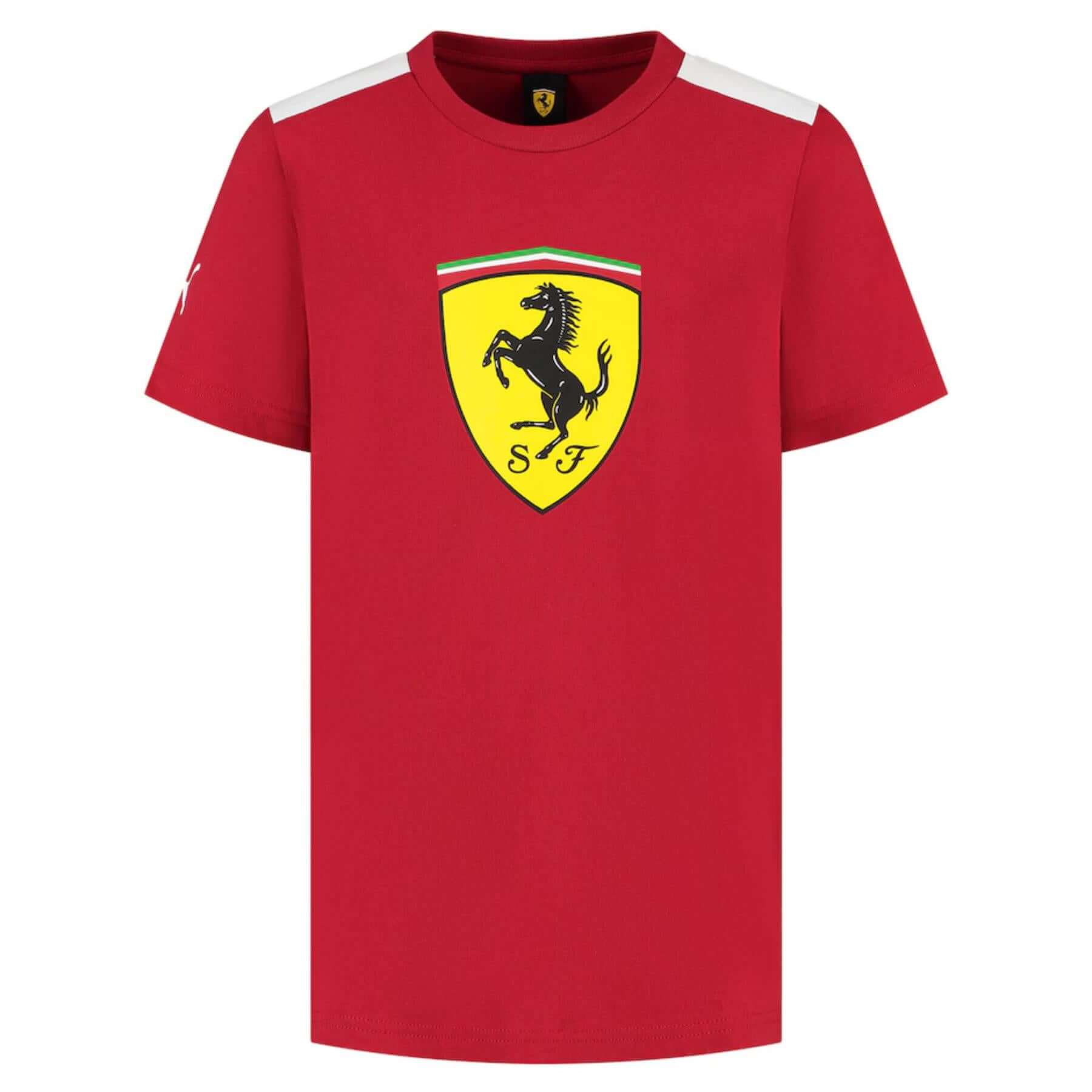 Scuderia Ferrari F1 Puma Mens Large Shield T-Shirt Front