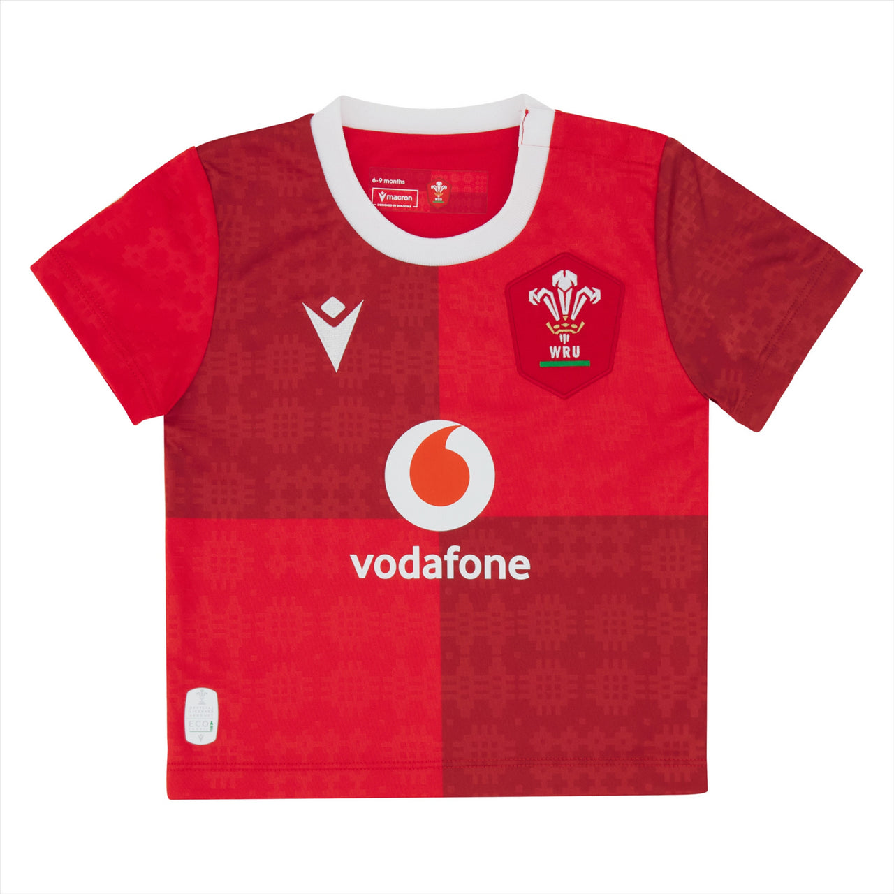 Macron Wales Rugby Baby Home Replica Shirt | Red | 2025/26