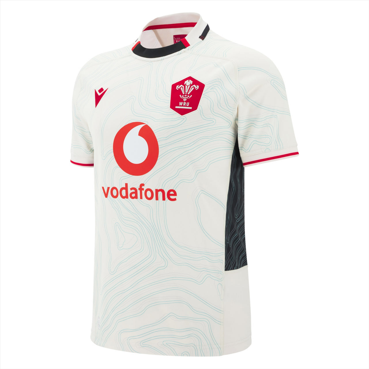 Macron Wales Rugby Mens Away Replica Shirt | Off White | 2025/26