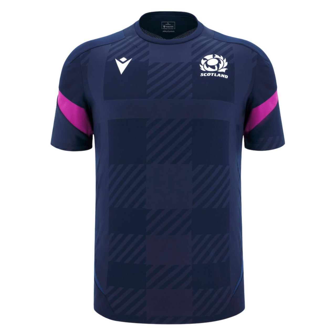 Macron Scotland Rugby Training T-Shirt | Navy | 2025/26