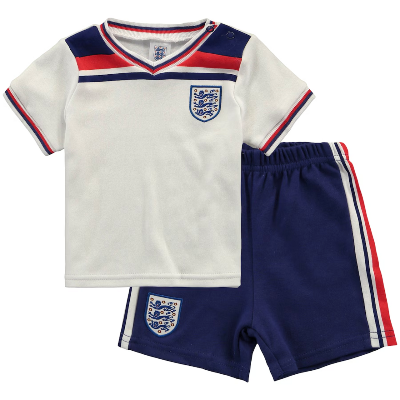 England Football 1982 World Cup Retro Home Baby T-Shirt & Shorts Set