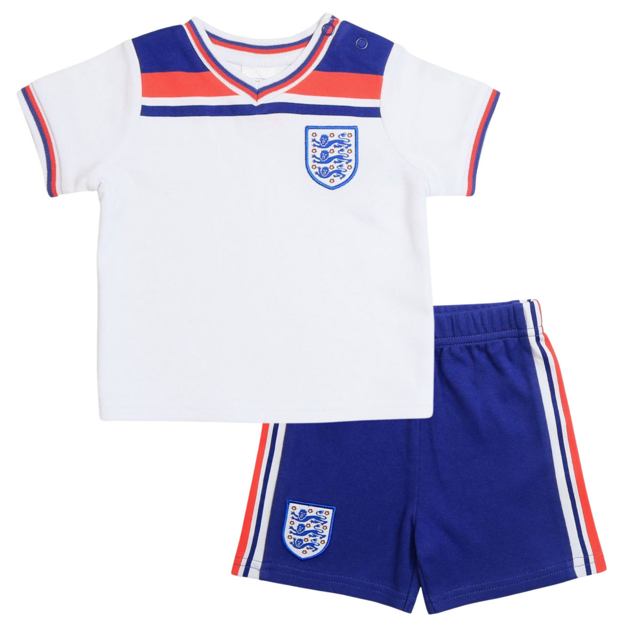 England Football 1982 World Cup Retro Home Baby T-Shirt & Shorts Set
