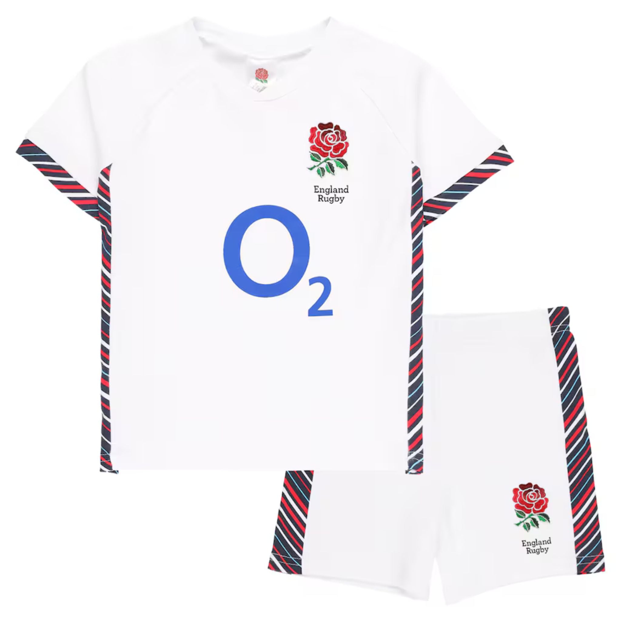 England Rugby Baby/Toddler Home T-Shirt Shorts Set White 2024/25