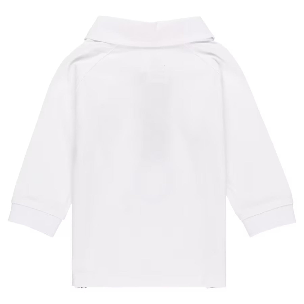 A back shot of the Official England Rugby Home Baby Rugby Shirt in White