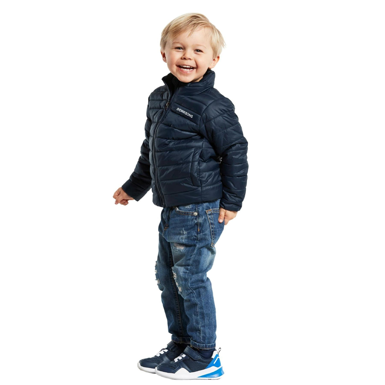 Didriksons Kid's Puff Puffa Jacket | Navy