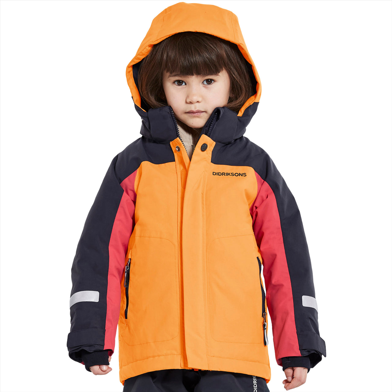 Didriksons Neptun Kids Winter Jacket | Fire Yellow
