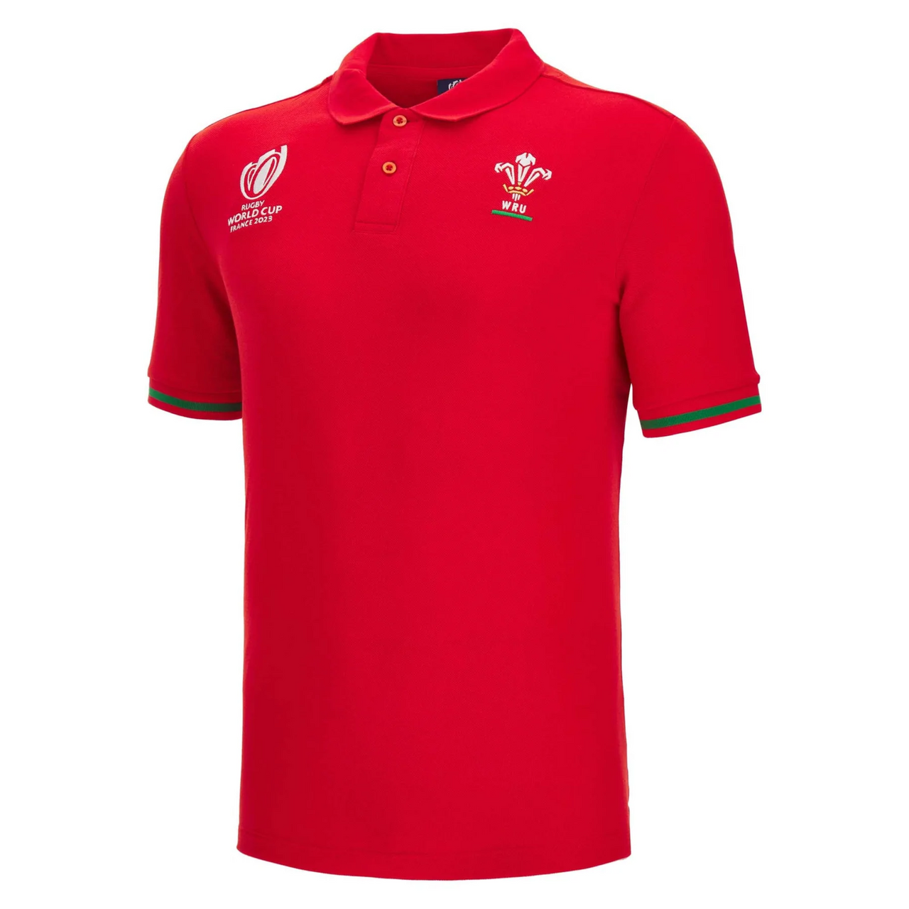 Macron Wales Rugby World Cup 2023 Kids Polo Shirt