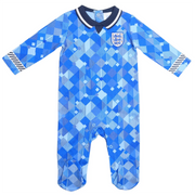 England Football 1990 World Cup Retro Third Kit Baby Sleepsuit