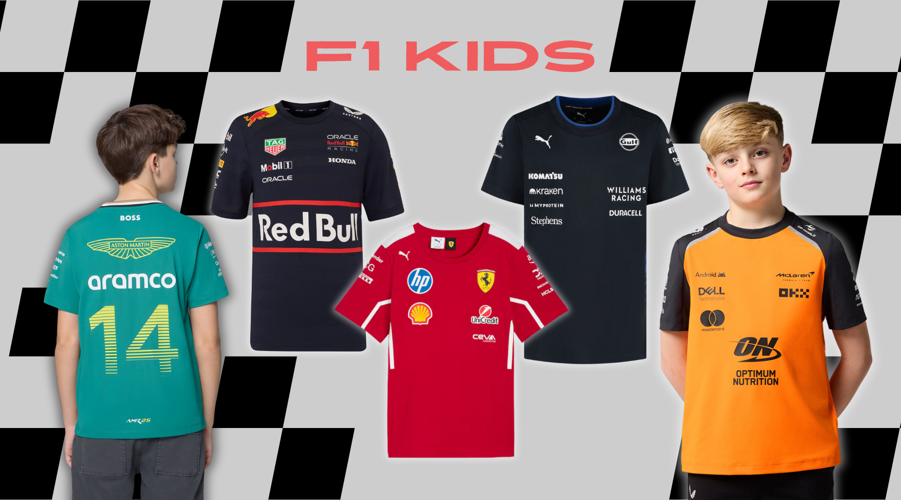 Gear Up for the 2025 F1 Season with New Kids' T-Shirts!