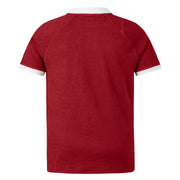 A photo showing the back of the new official British & Irish Lions jersey shirt. Junior sized