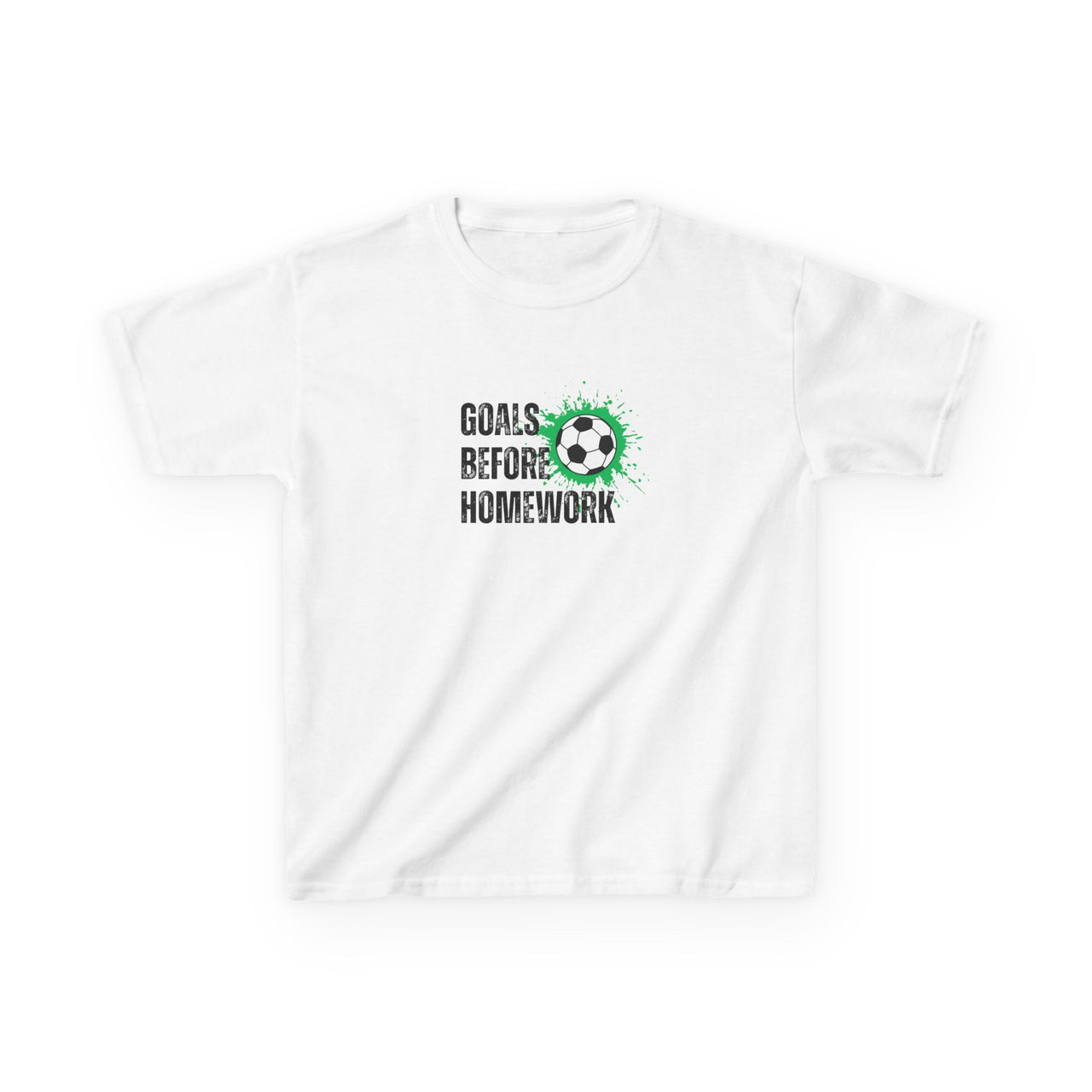 Goals Before Homework Junior T-Shirt | Green