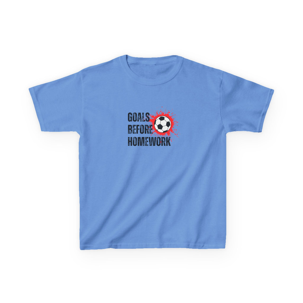 Goals Before Homework Junior T-Shirt | Red
