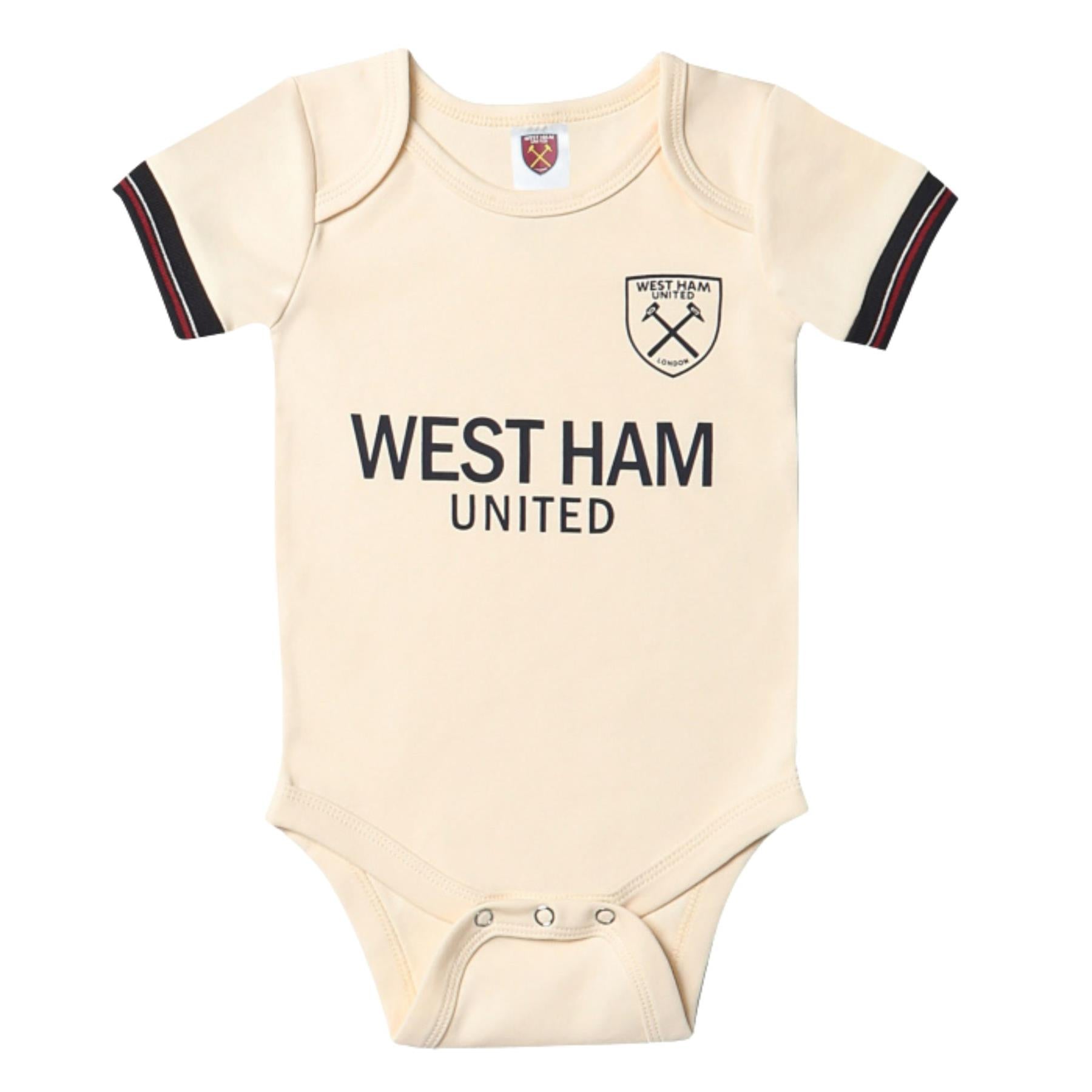 West Ham Baby Bodysuits Pack 2025/26 Official Infant Kit