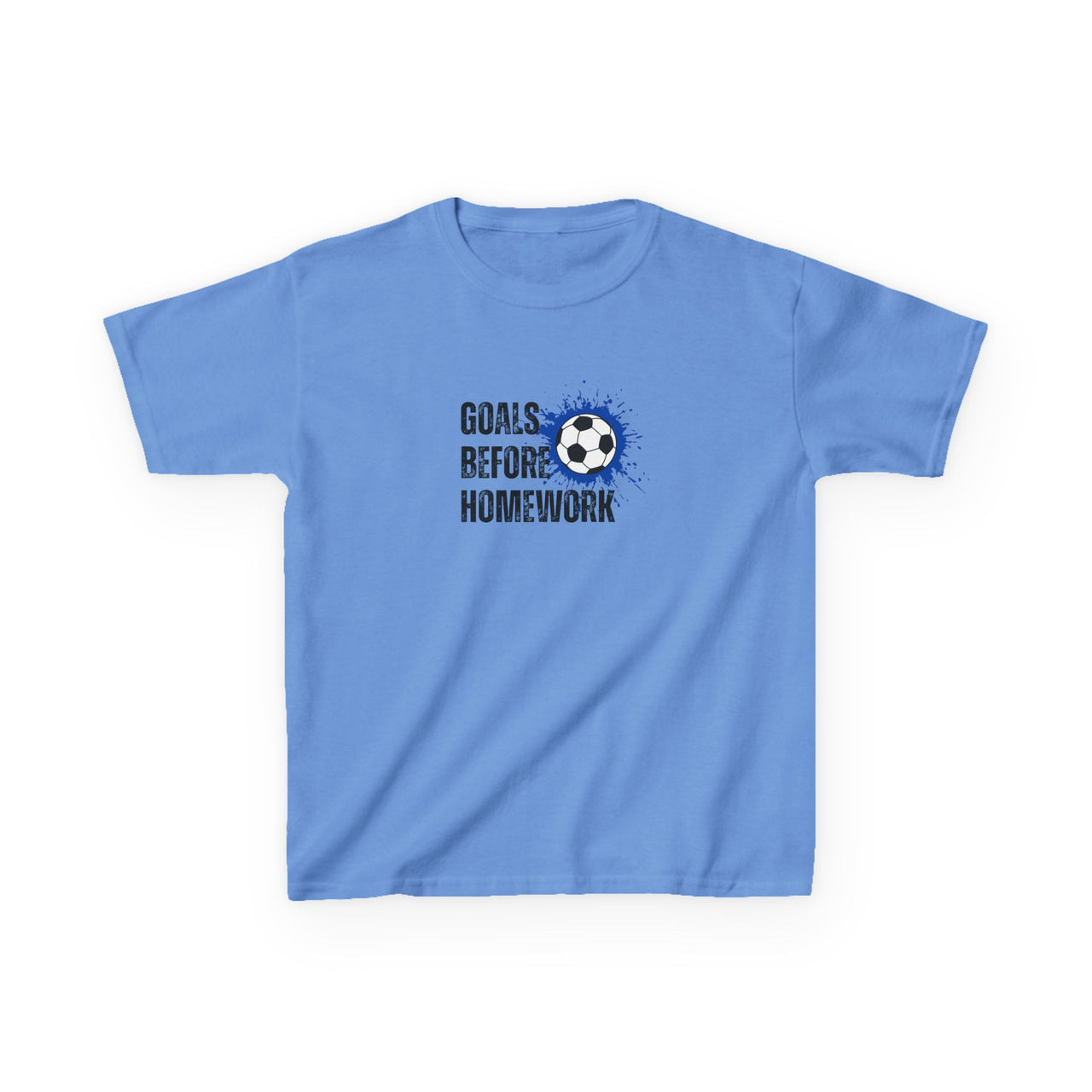 Goals Before Homework Junior T-Shirt | Blue