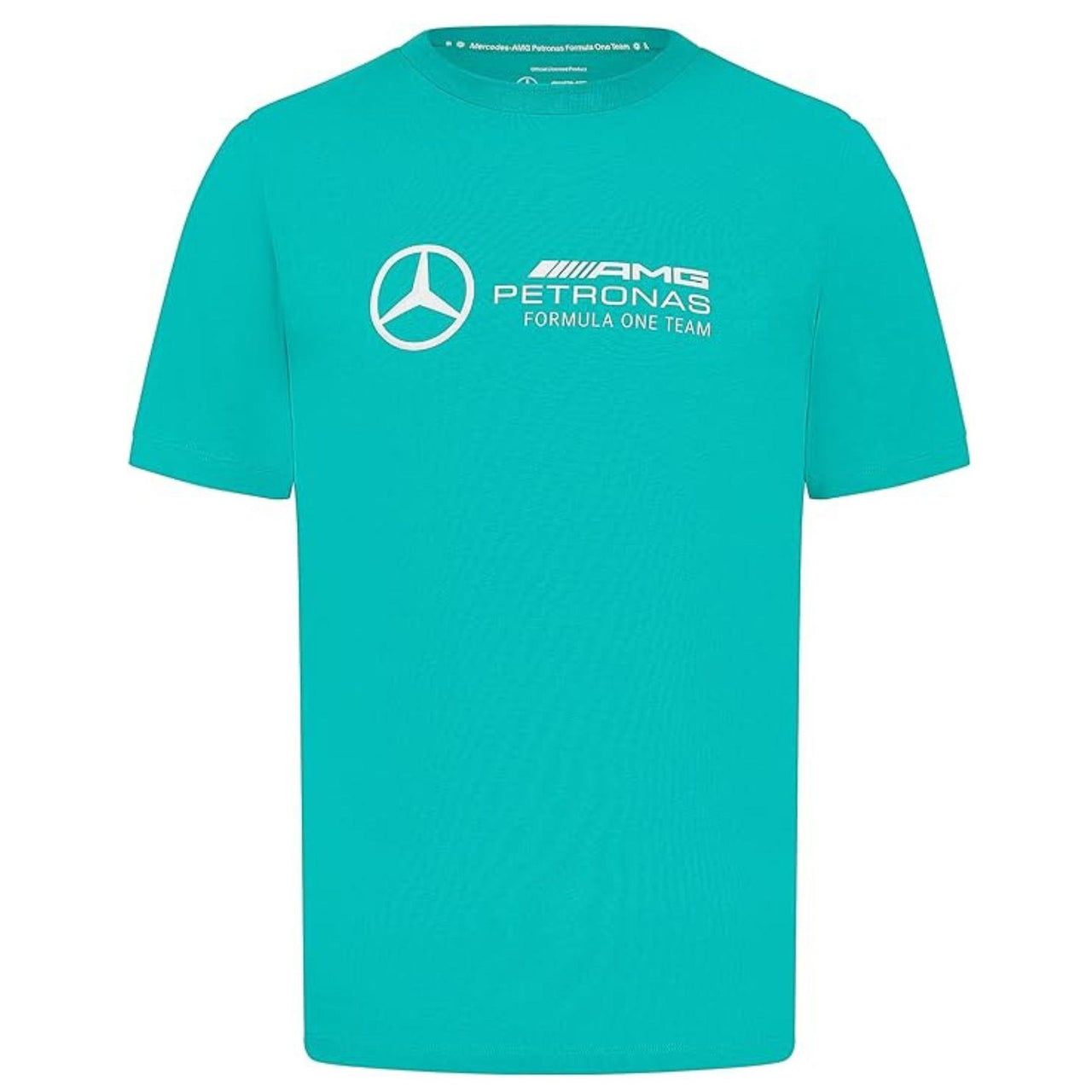 Mercedes AMG Petronas Men's Large Logo T-shirt | Real Teal | 2024