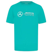 Mercedes AMG Petronas Men's Large Logo T-shirt | Real Teal | 2024