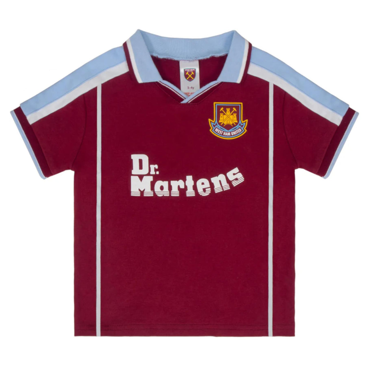 West Ham United FC Baby Retro 2000 T-Shirt & Shorts Set