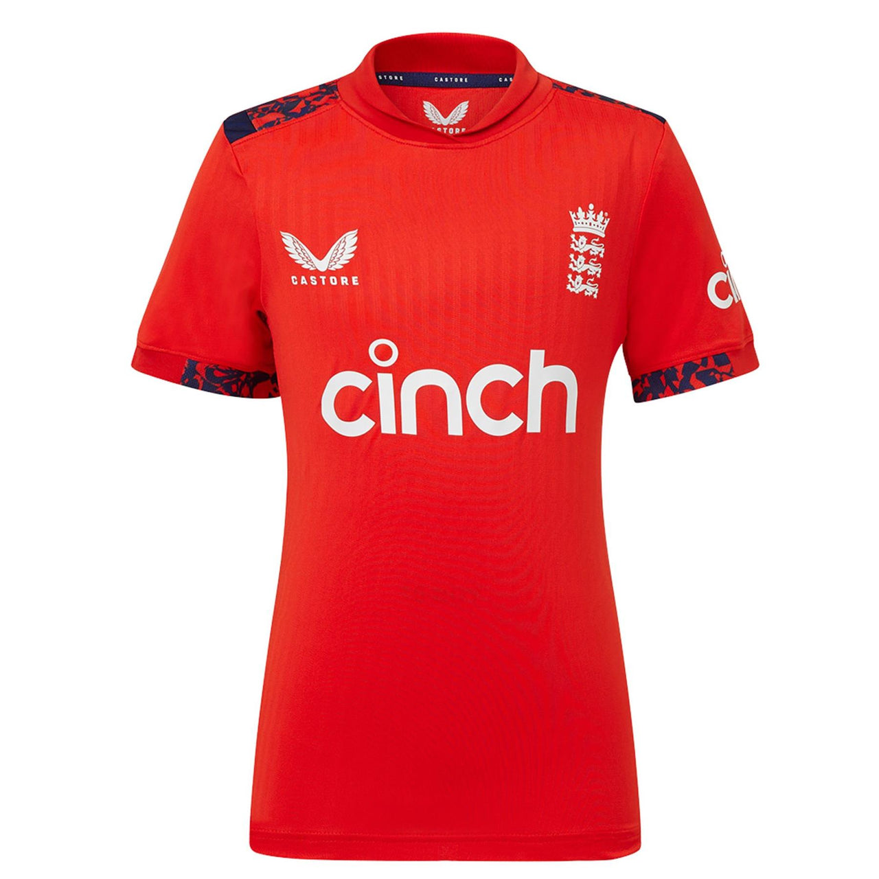 England Cricket Men's T20 Replica Short Sleeve Shirt | Fiery Red | 2024