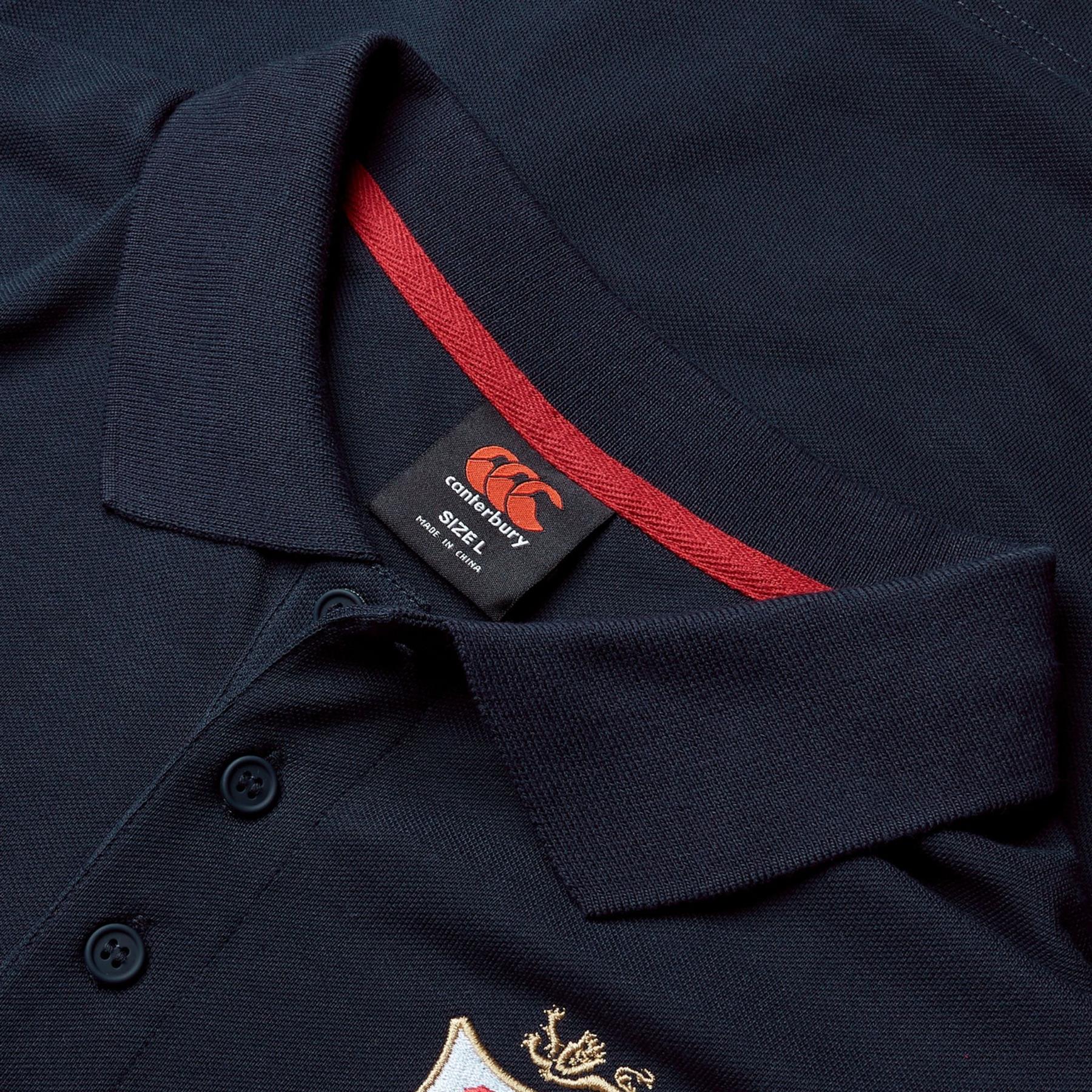 Canterbury British & Irish Lions Rugby Mens Pique Polo Shirt | Navy | 2025