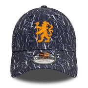 Chelsea FC New Era 9Forty Crinkle AOP Baseball Cap | Adult | Grey | 2024