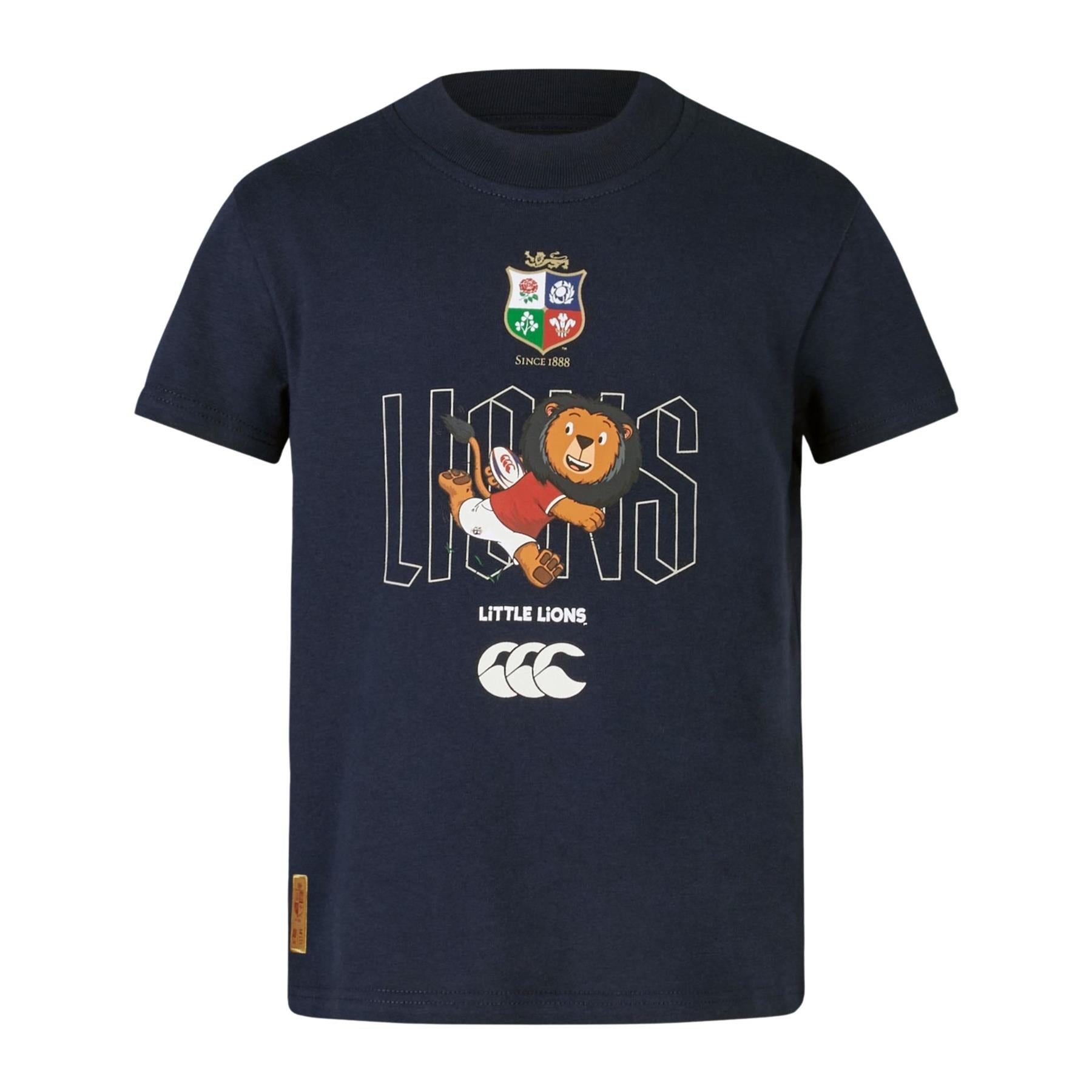 Canterbury British & Irish Lions Rugby Little Lions T-Shirt | Navy | 2025