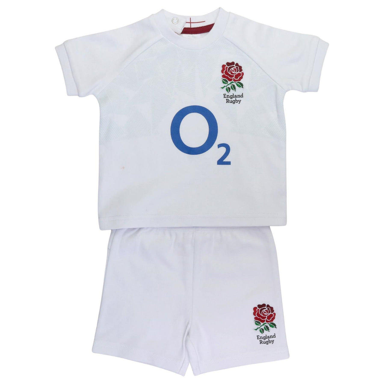 England Rugby Baby/Toddler T-Shirt & Shorts Set | White | 2023/24