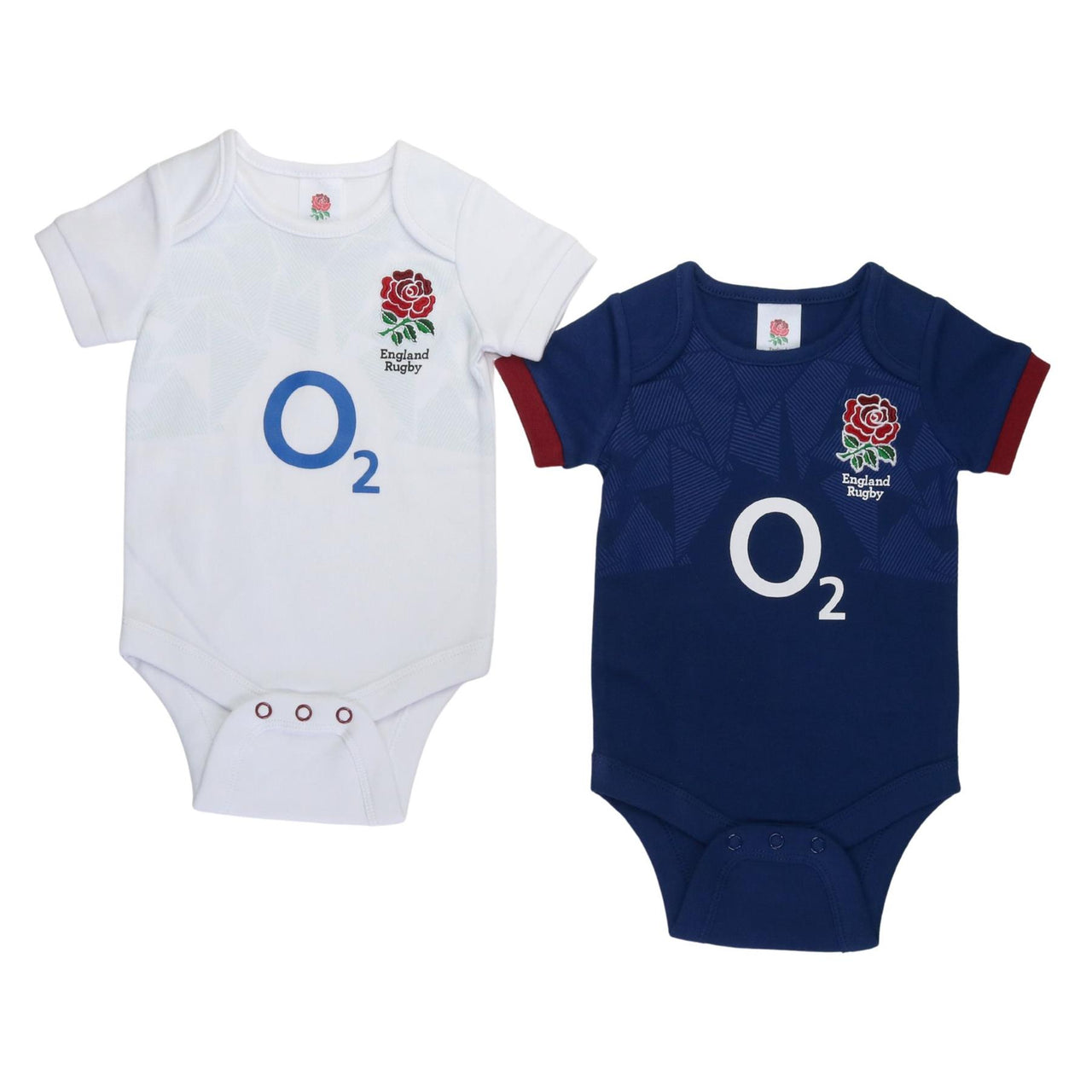 England Rugby Baby 2 Pack Bodysuits | White/Blue | 2023/24