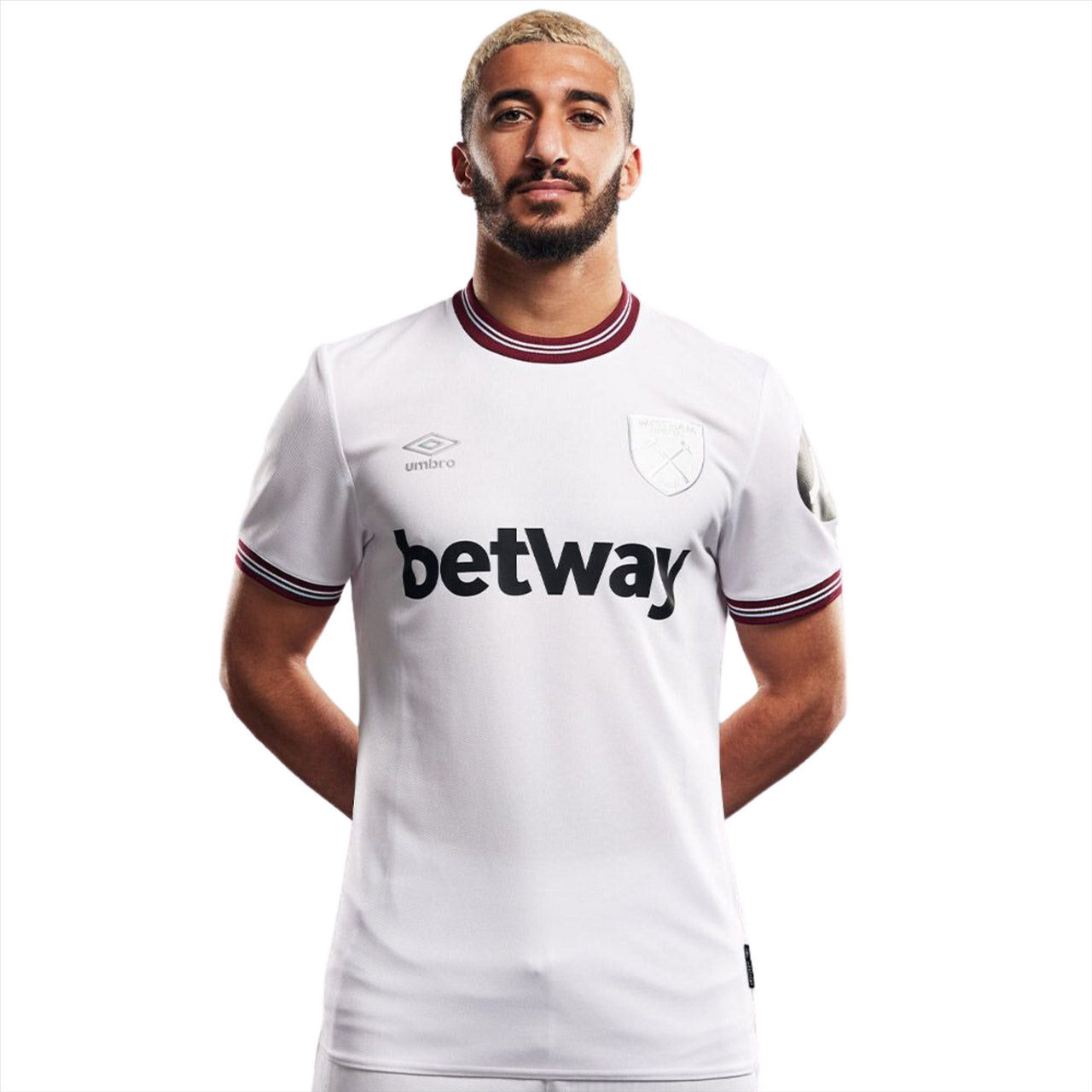 Umbro West Ham United FC Men's Away Shirt | White | 2023/24
