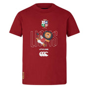Canterbury British & Irish Lions Rugby Little Lions T-Shirt | Red | 2025