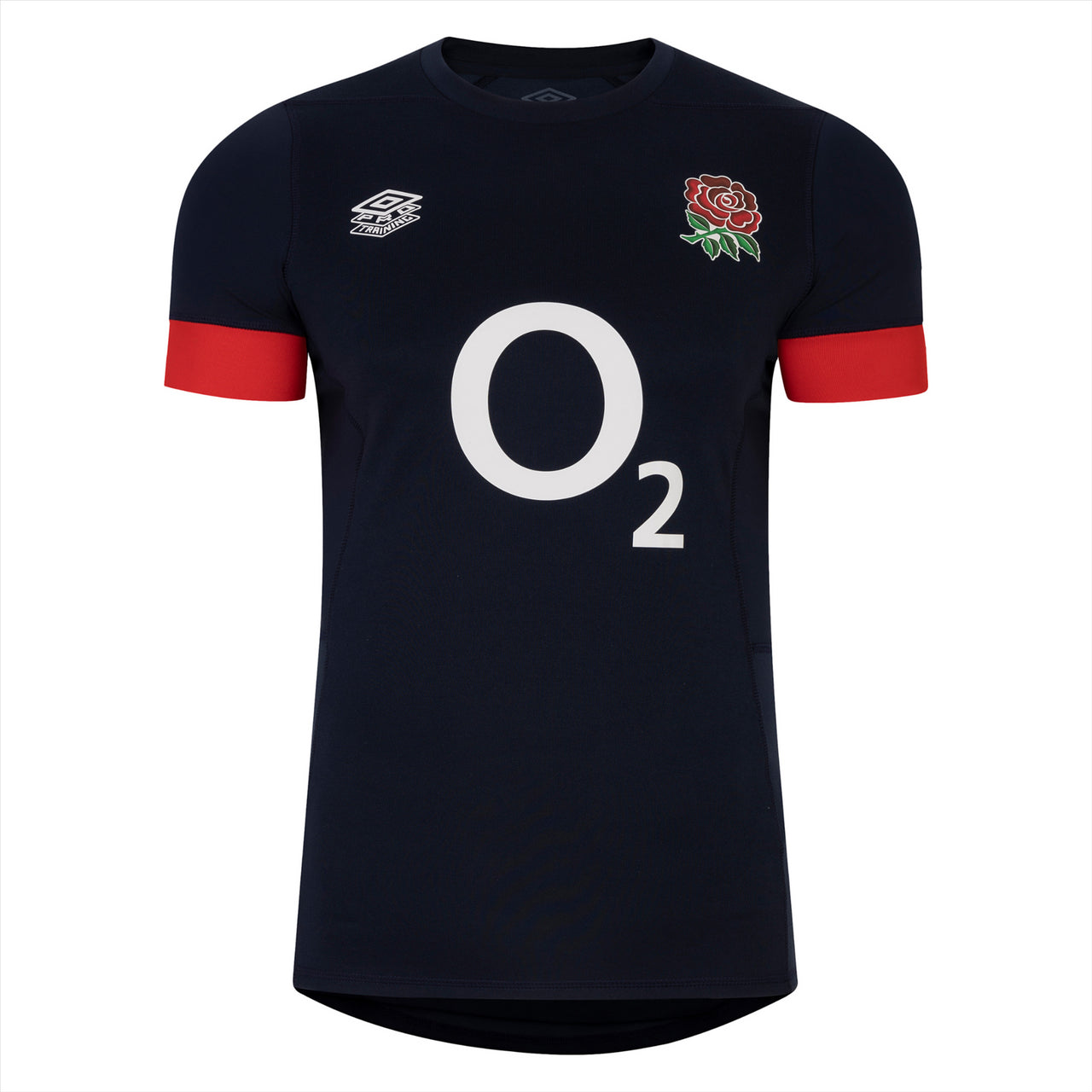 Umbro England Rugby Mens Contact Training Jersey | Navy/Flame | 2023/24
