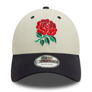 New Era England Rugby Contrast Visor 9Forty Baseball Cap | Stone/Navy