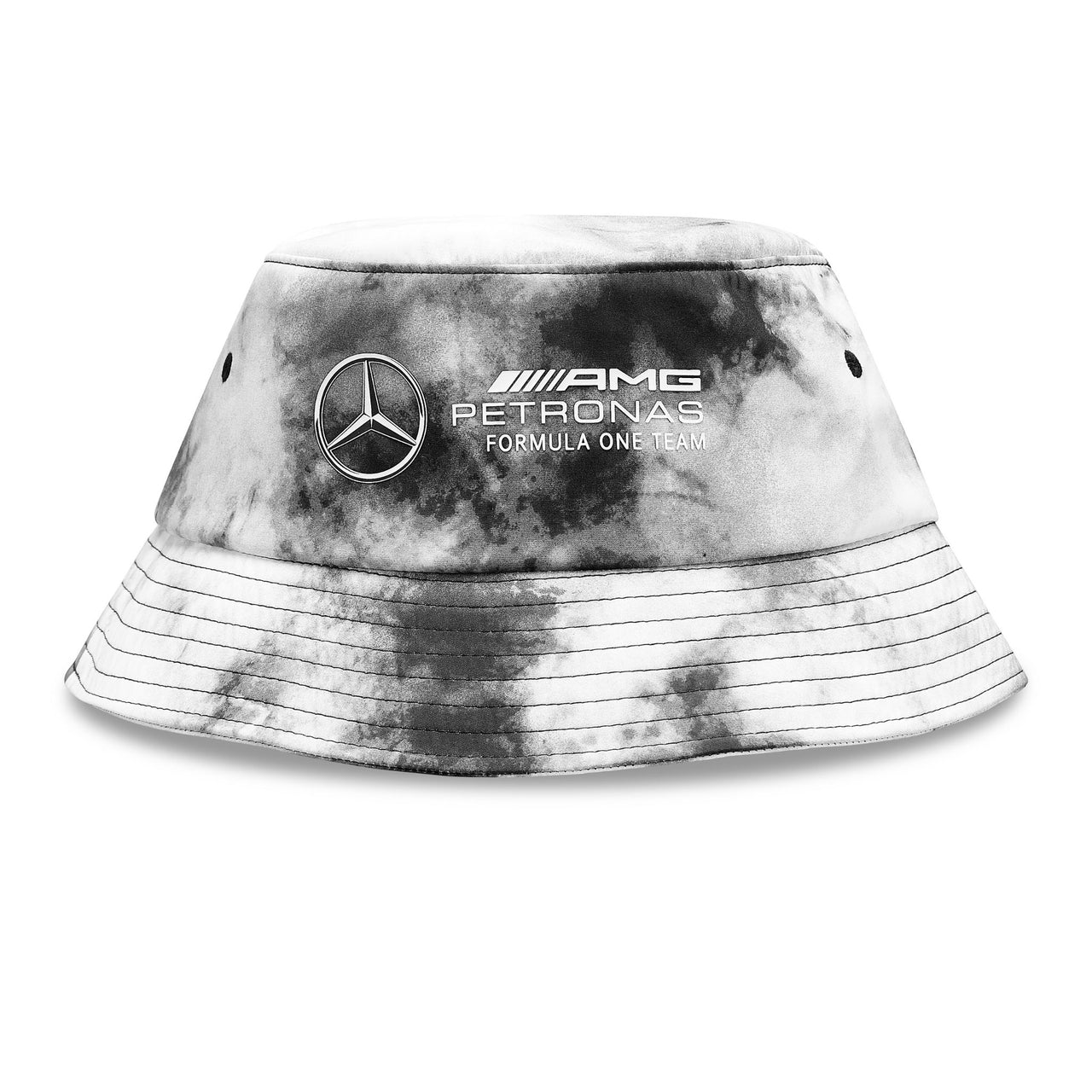 Mercedes AMG Petronas F1 Tie Dye Bucket Hat | Grey | 2023