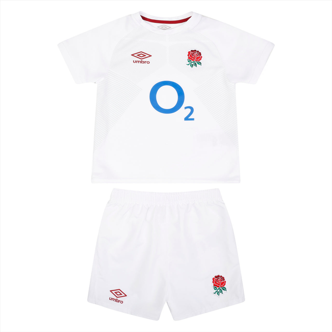 Umbro England Rugby Infants Replica Home Mini Kit | White | 2023/24