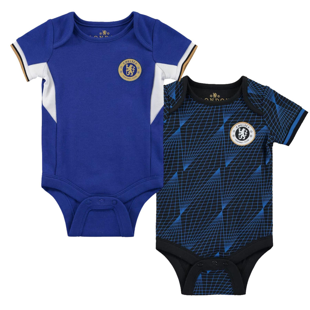 Chelsea FC Baby Kit 2 Pack Bodysuits | 2023/24