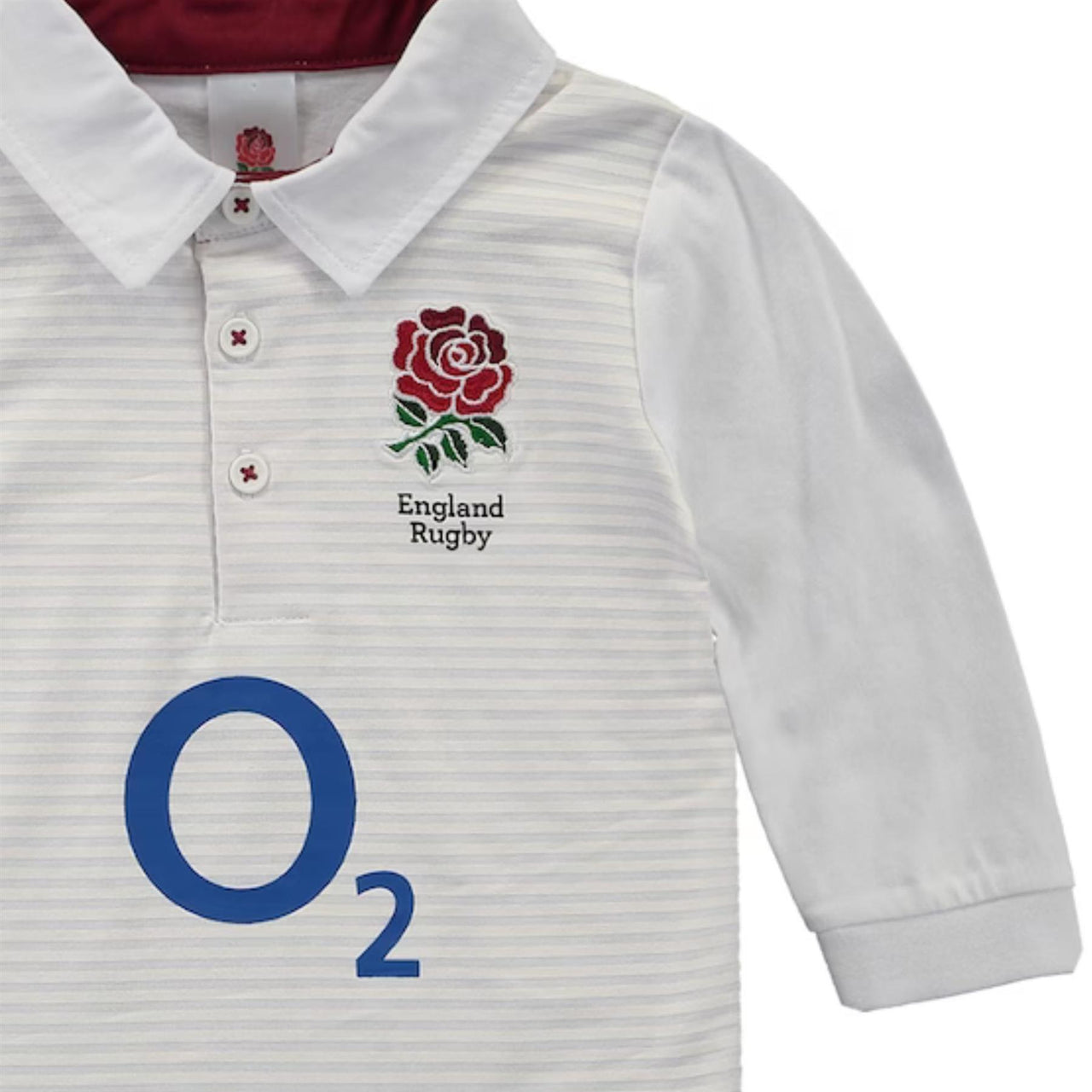 England Rugby Baby/Toddler Rugby Shirt | White | 2023/24