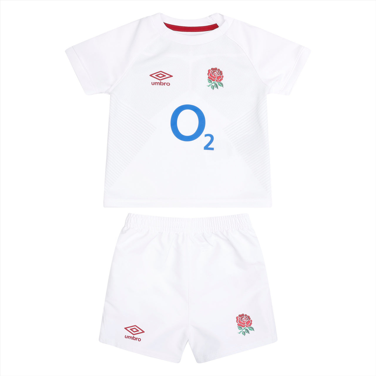 Umbro England Rugby Baby Replica Home Mini Kit | White | 2023/24