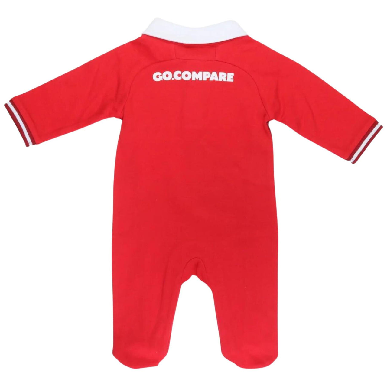 Wales WRU Rugby Baby Sleepsuit | Red | 2023/24