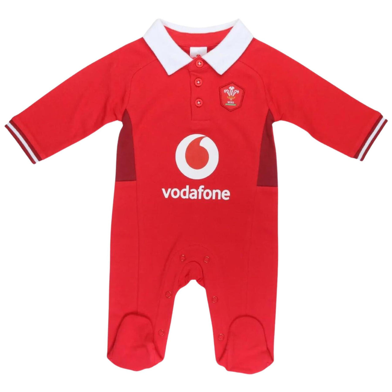 Wales WRU Rugby Baby Sleepsuit | Red | 2023/24