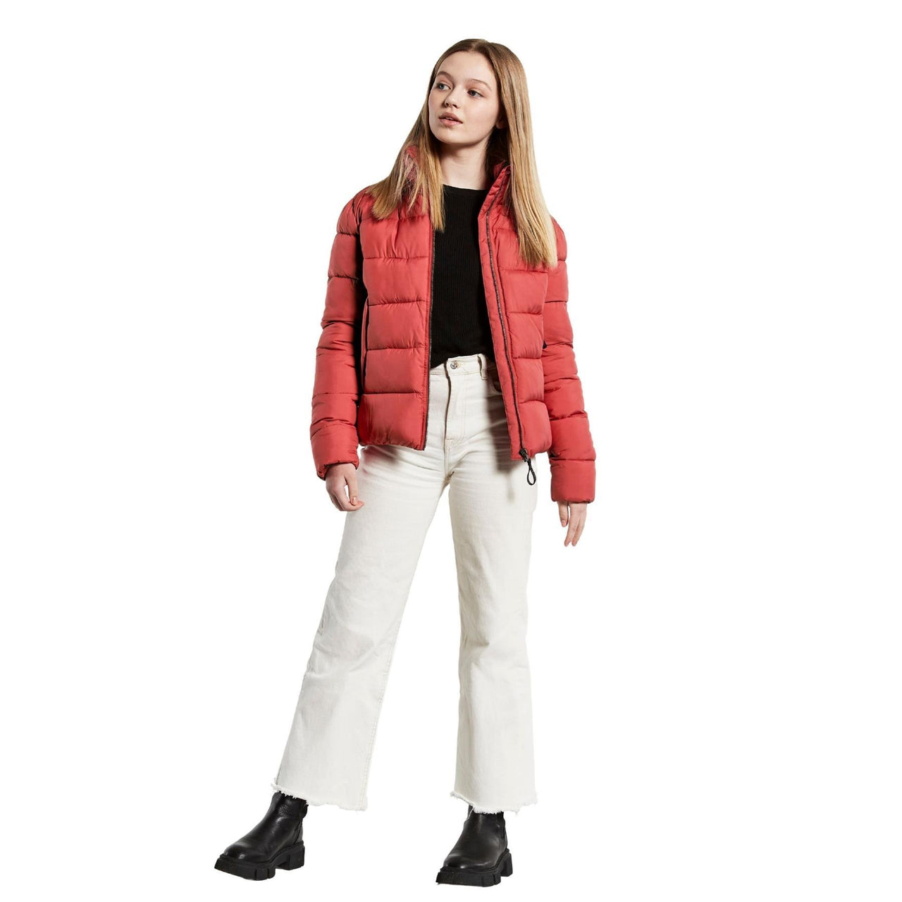 Didriksons Rose 2 Girls Puffa Jacket | Baked Pink