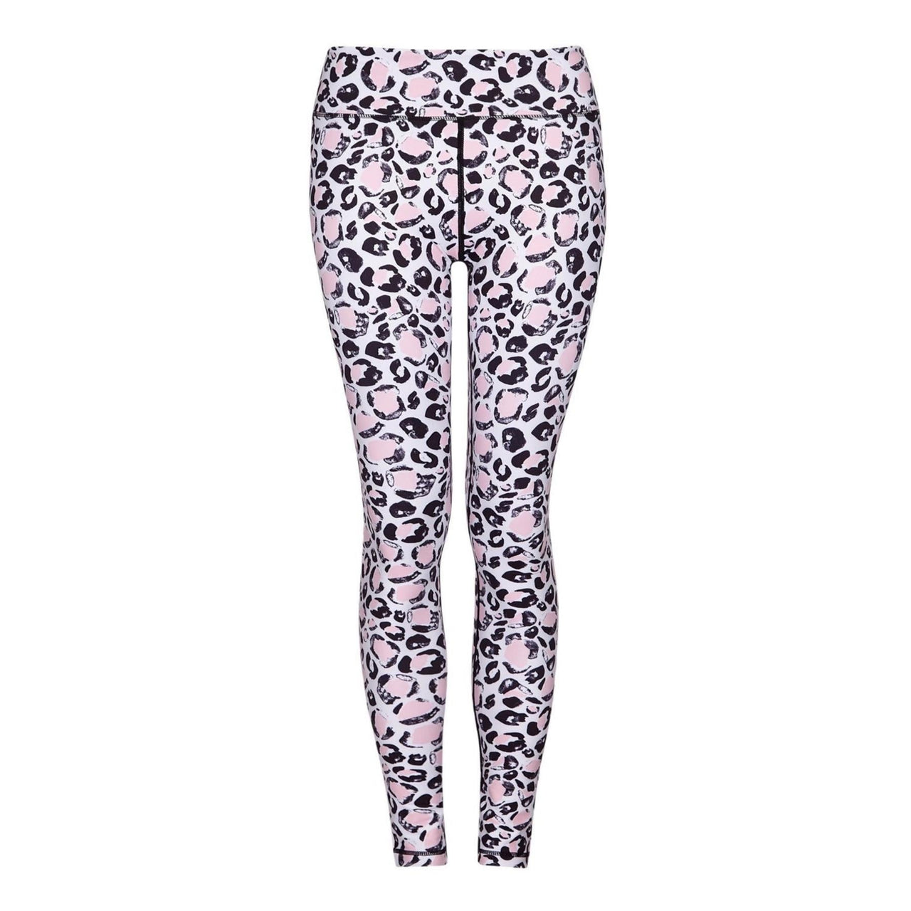 Yoga Leggs Baby Pink Leopard High Waisted Leggings
