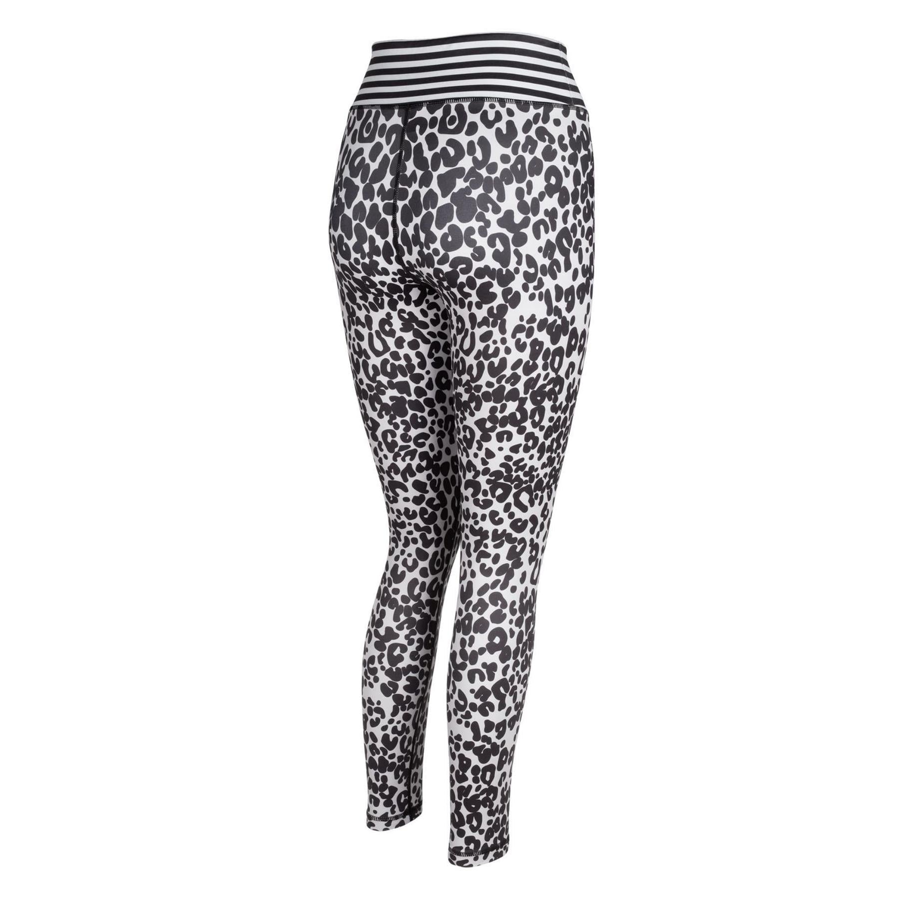 Black and white leopard print leggings sales