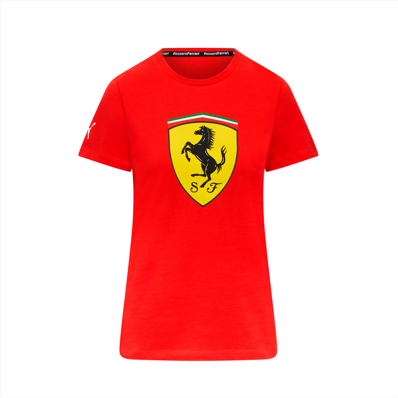 Scuderia Ferrari F1 Puma Women's Large Shield T-Shirt | Red | 2023